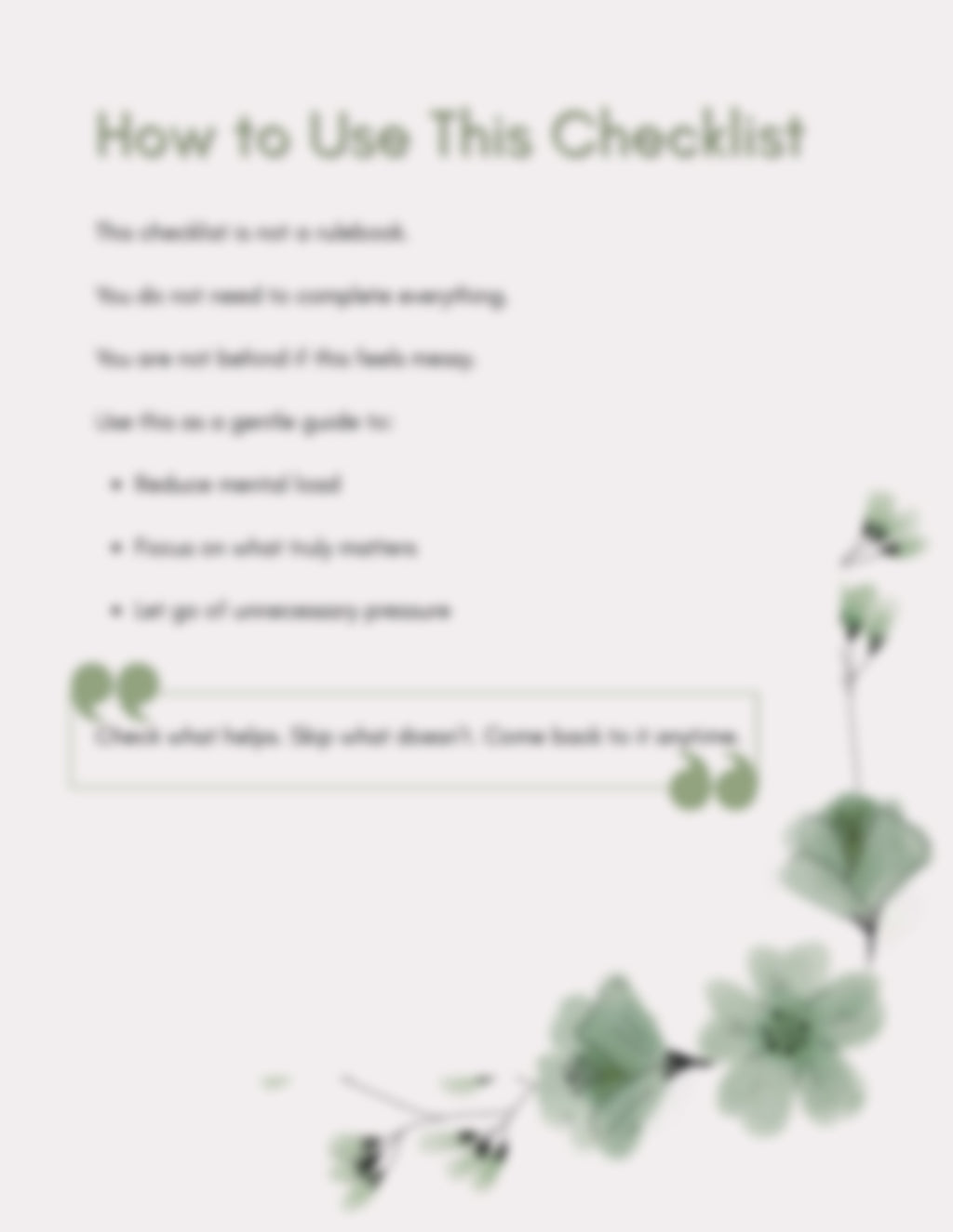 First Time Mom Survival Checklist