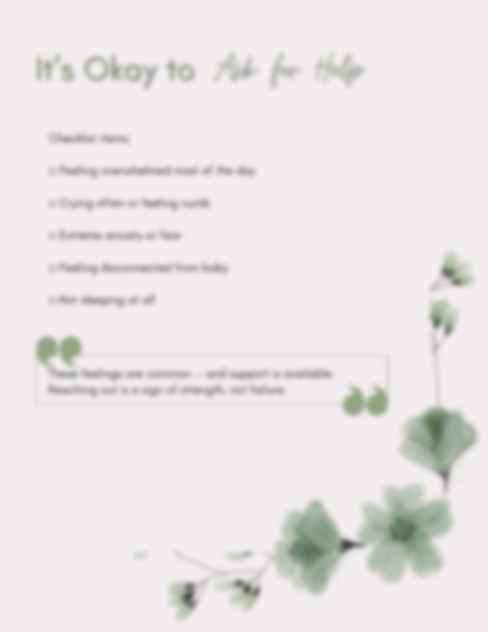 First Time Mom Survival Checklist