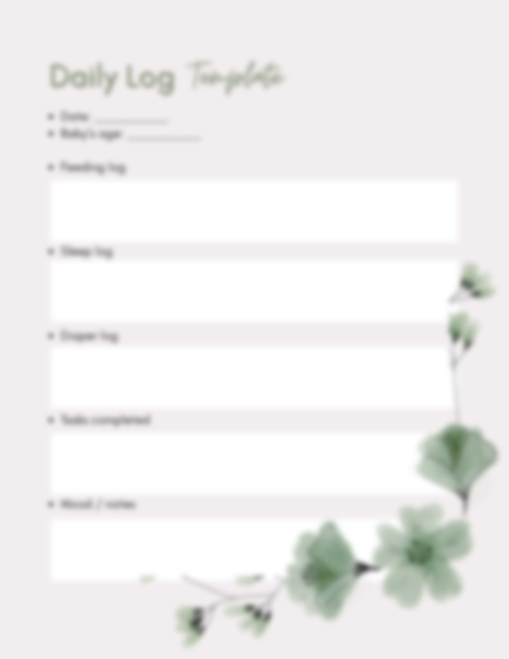 First 30 Days At Home Routine Guide