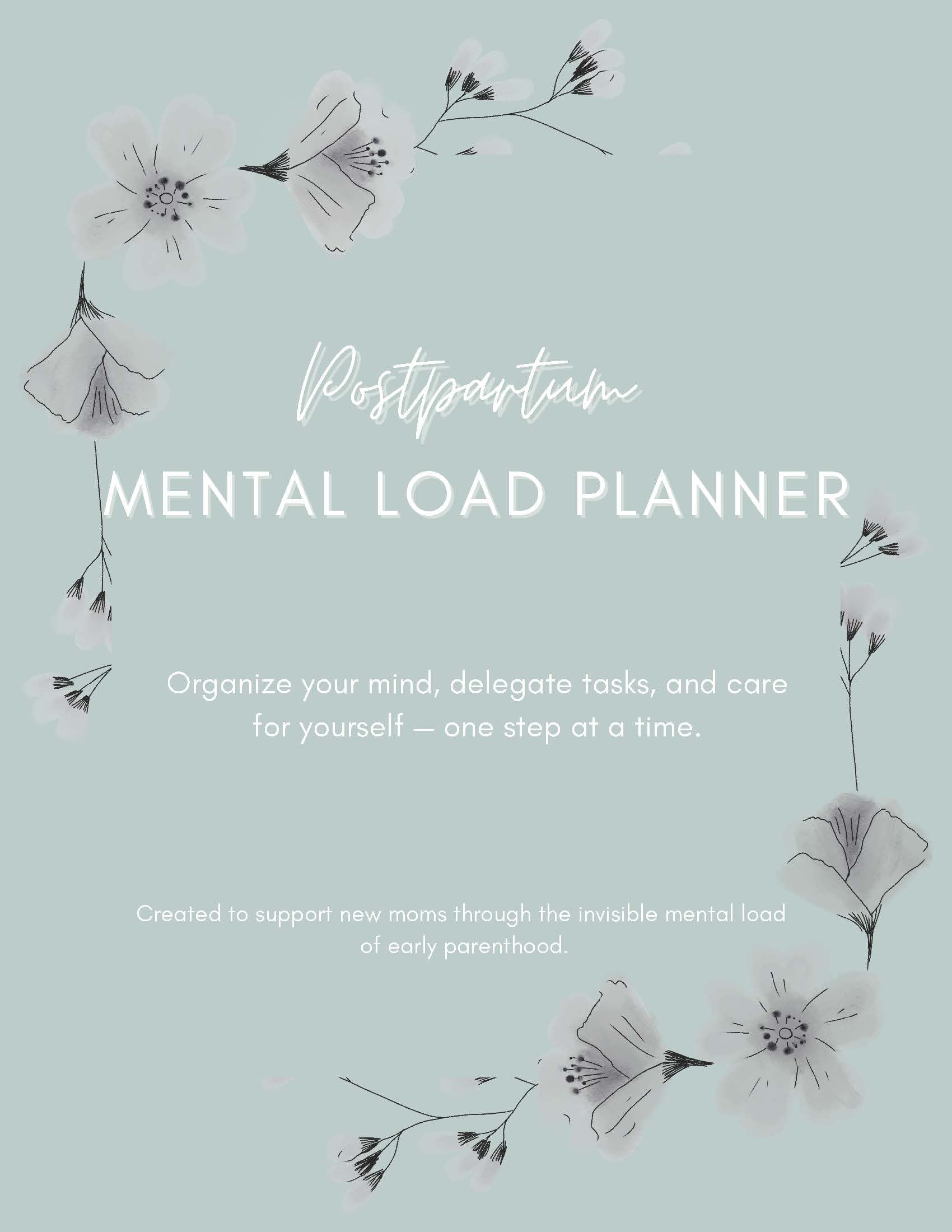 Postpartum Mental Load Planner