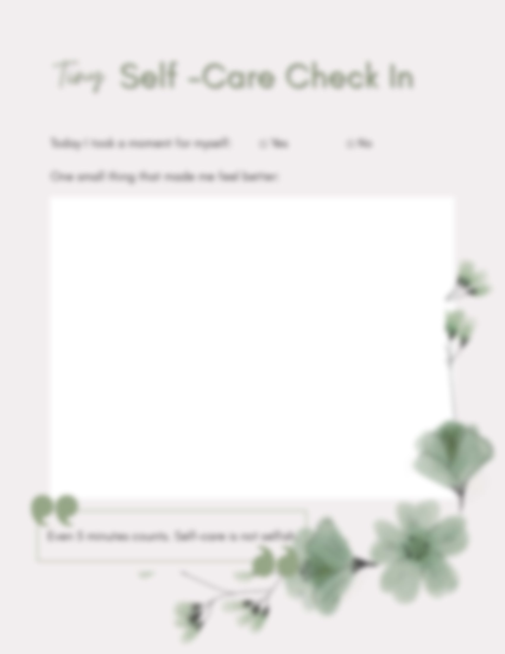 Postpartum Mental Load Planner