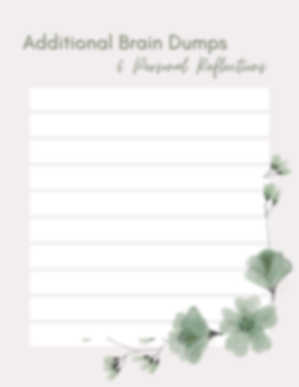 Postpartum Mental Load Planner