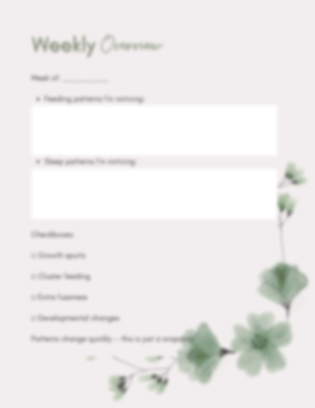 Newborn Sleep & Feeding Tracker