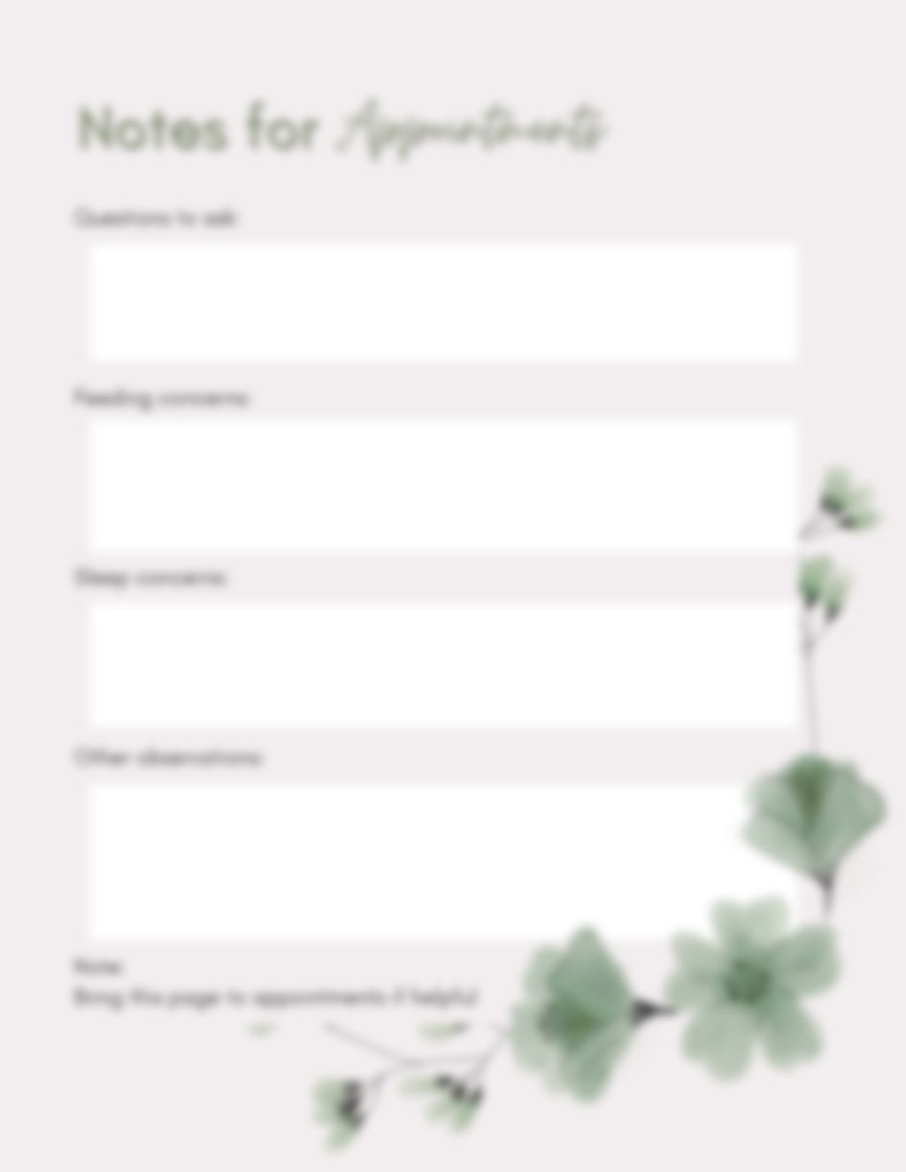 Newborn Sleep & Feeding Tracker