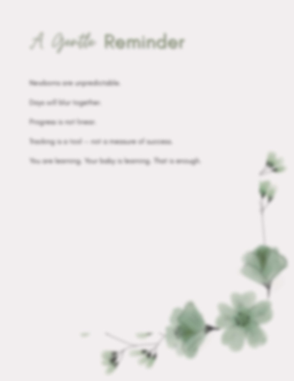 Newborn Sleep & Feeding Tracker