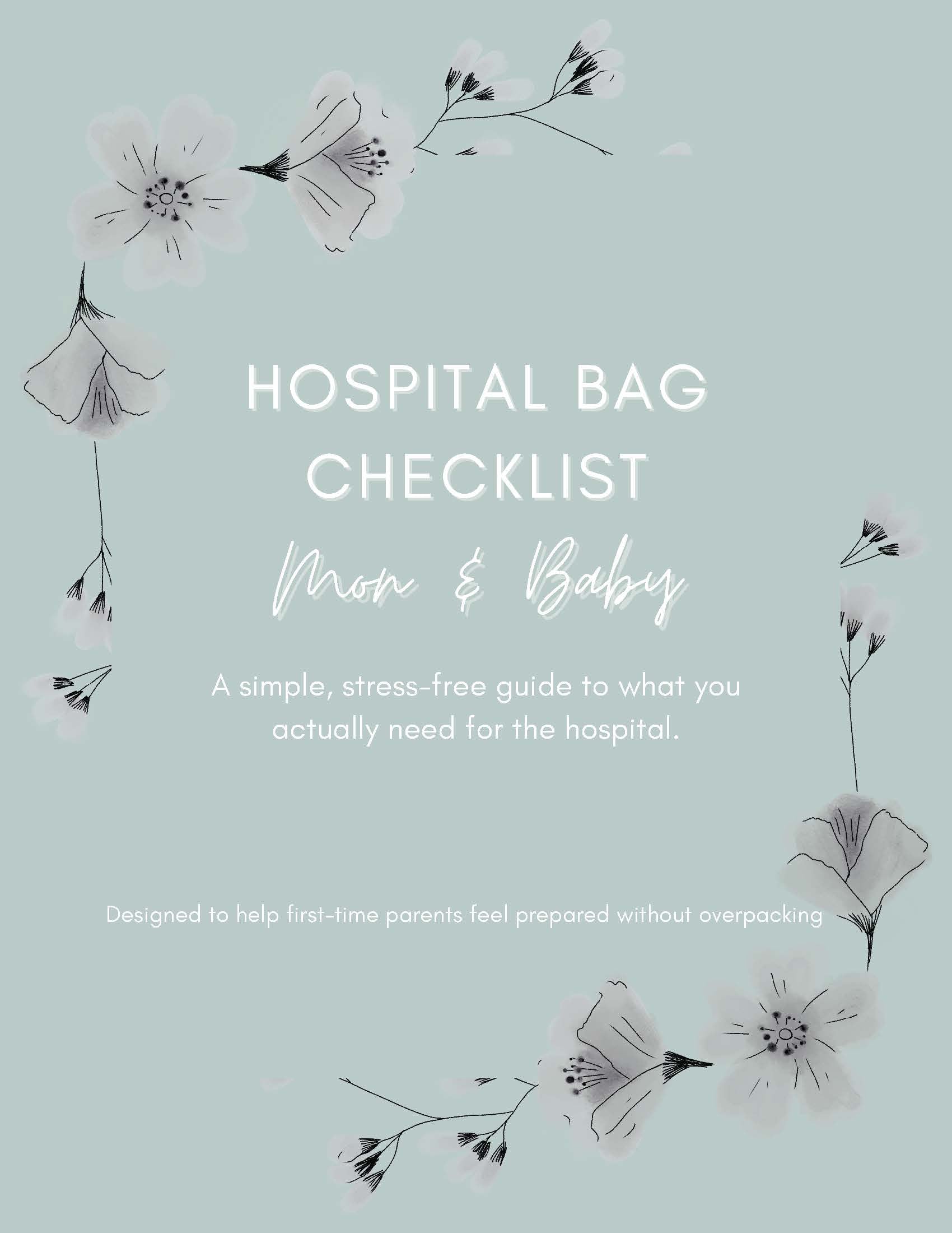 Hospital Bag Checklist - Mom & Baby